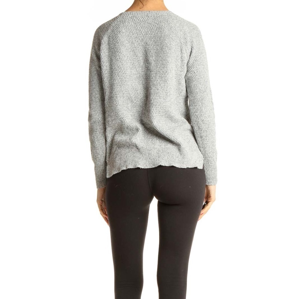 Madewell Gray Textured Classic Sweater - Picture 3 of 4